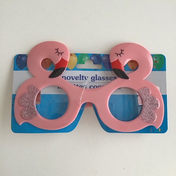 NEW Flamingos & Sun Party Sunglasses 2 PAIR Selfie Beach Girl Trip Birthday Bar - Picture 2 of 5
